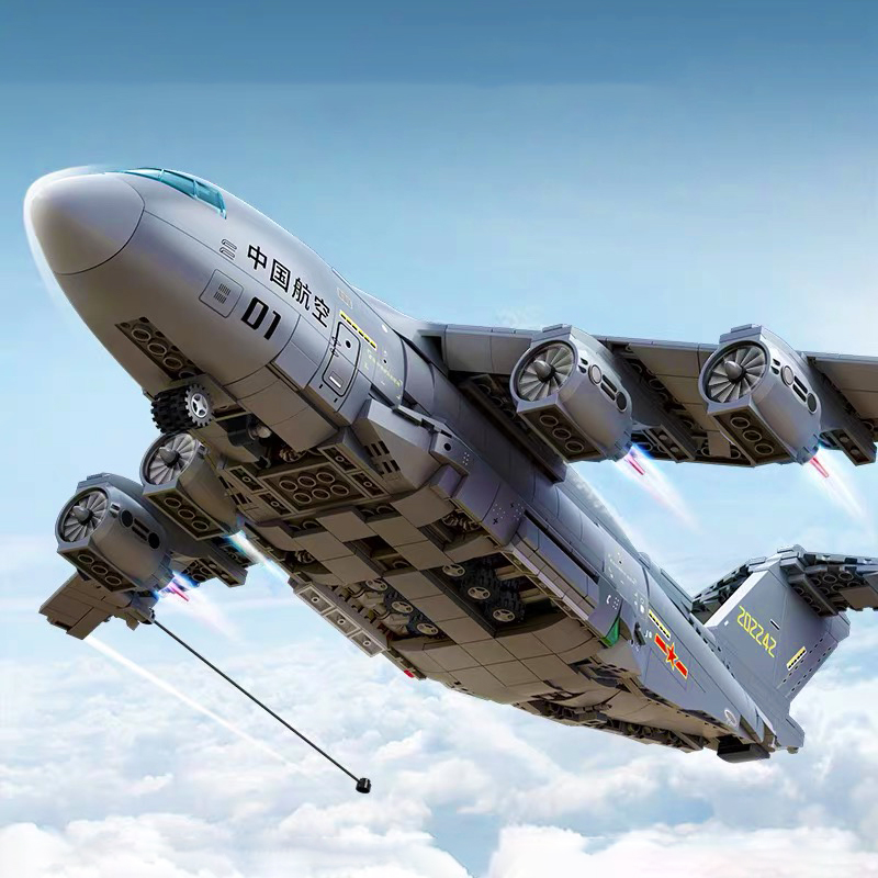 Hand Plane Block - Military Y-20 Large Transport Aircraft Building
