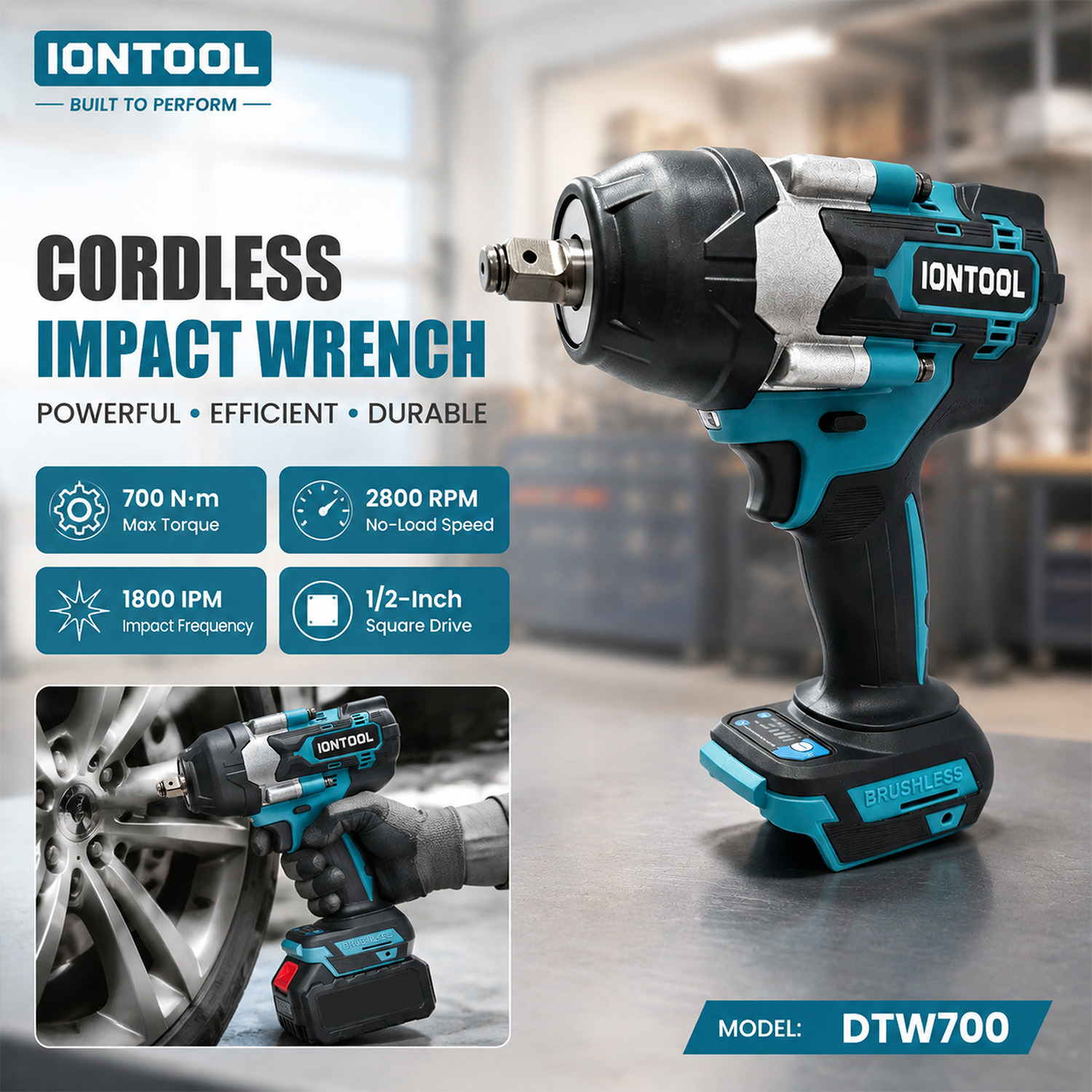 IONTOOL DTW700 Anti-slip Cordl - Workshop Tools Engineering review and price