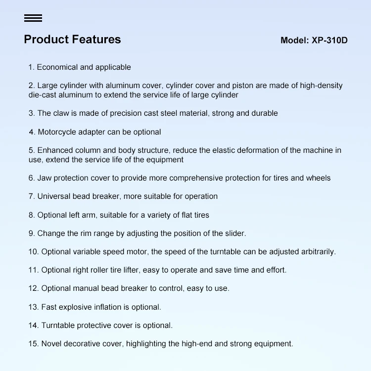 High Quality Tire Repair Equip - Workshop Tools Price review and price
