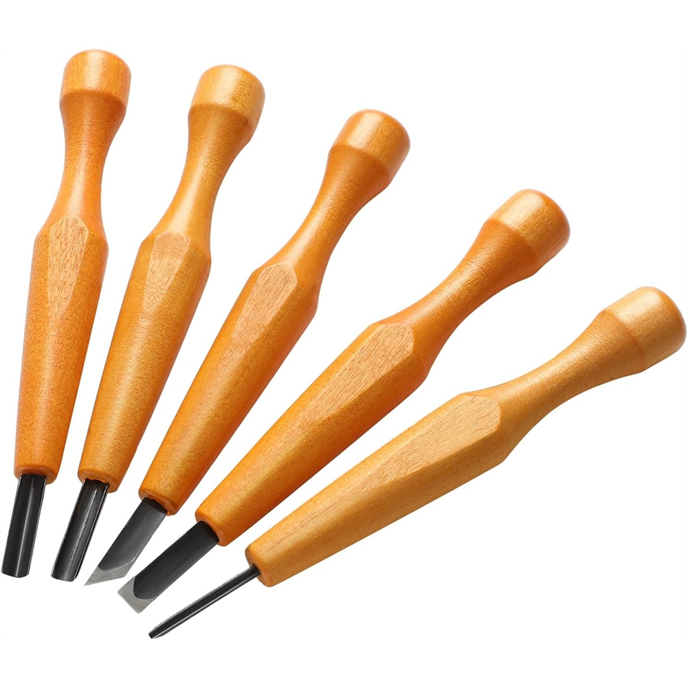 5 Pcs Linocut Carving Tools Se - Chisel Set Wood review and price