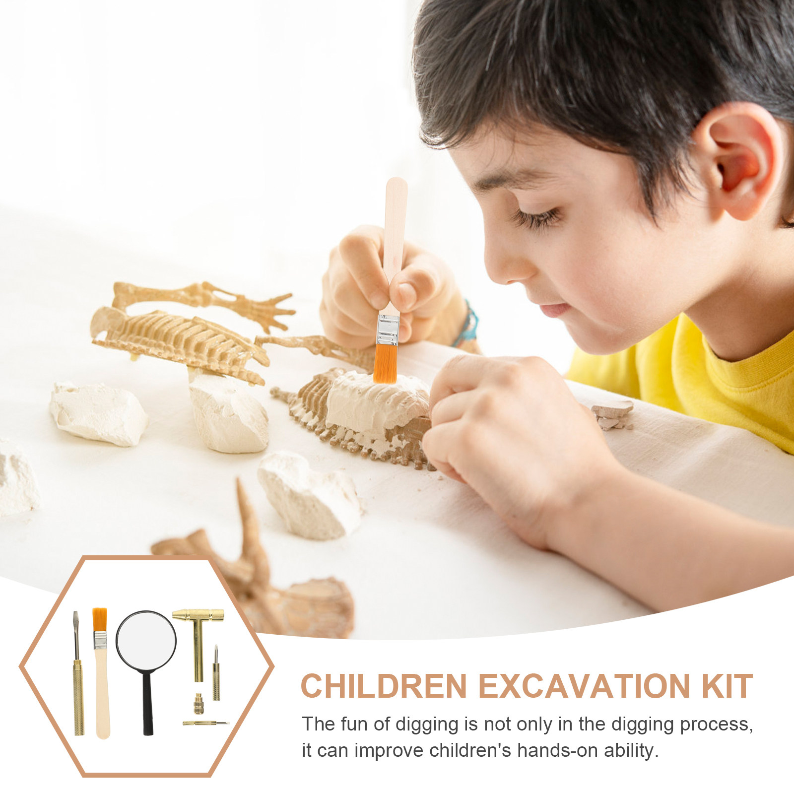 1Set Kid Excavation Tool Set S - Chisel Set Wood review and price